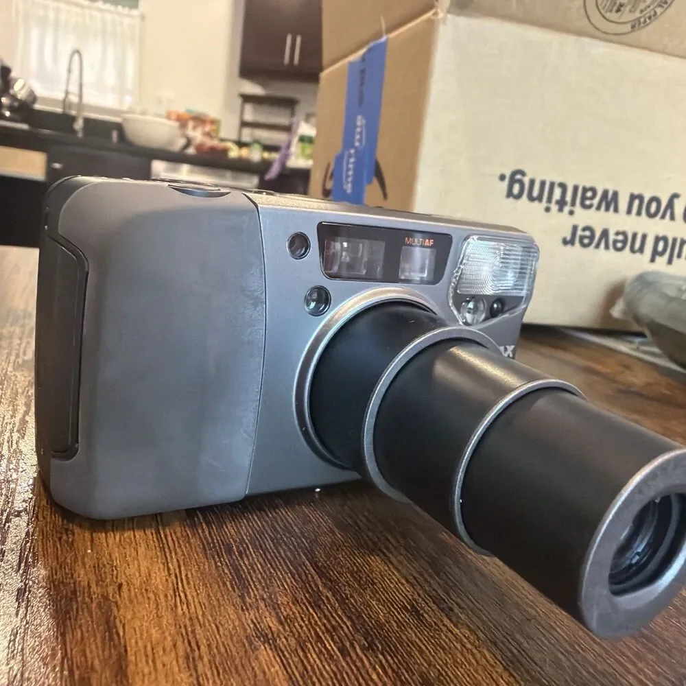 Pentax IQZoom 115M 35mm Point & Shoot Film Camera Tested Working